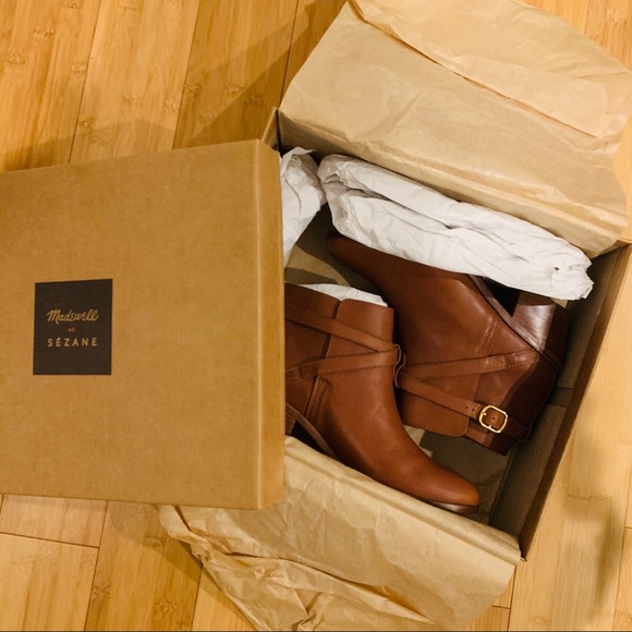 Sezane Montana Ankle Wrap Boots 6M - Picture 8 of 11